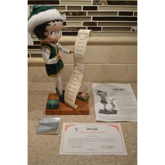 RARE 2000 DANBURY MINT BETTY BOOP SANTA'S LITTLE H